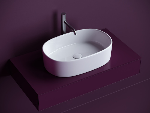 Раковина Ceramica Nova ELEMENT 56 см CN6075 накладная цвет белый - фото 3